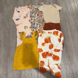 Baby girl Lot of Clothes 6 pieces size 9 months